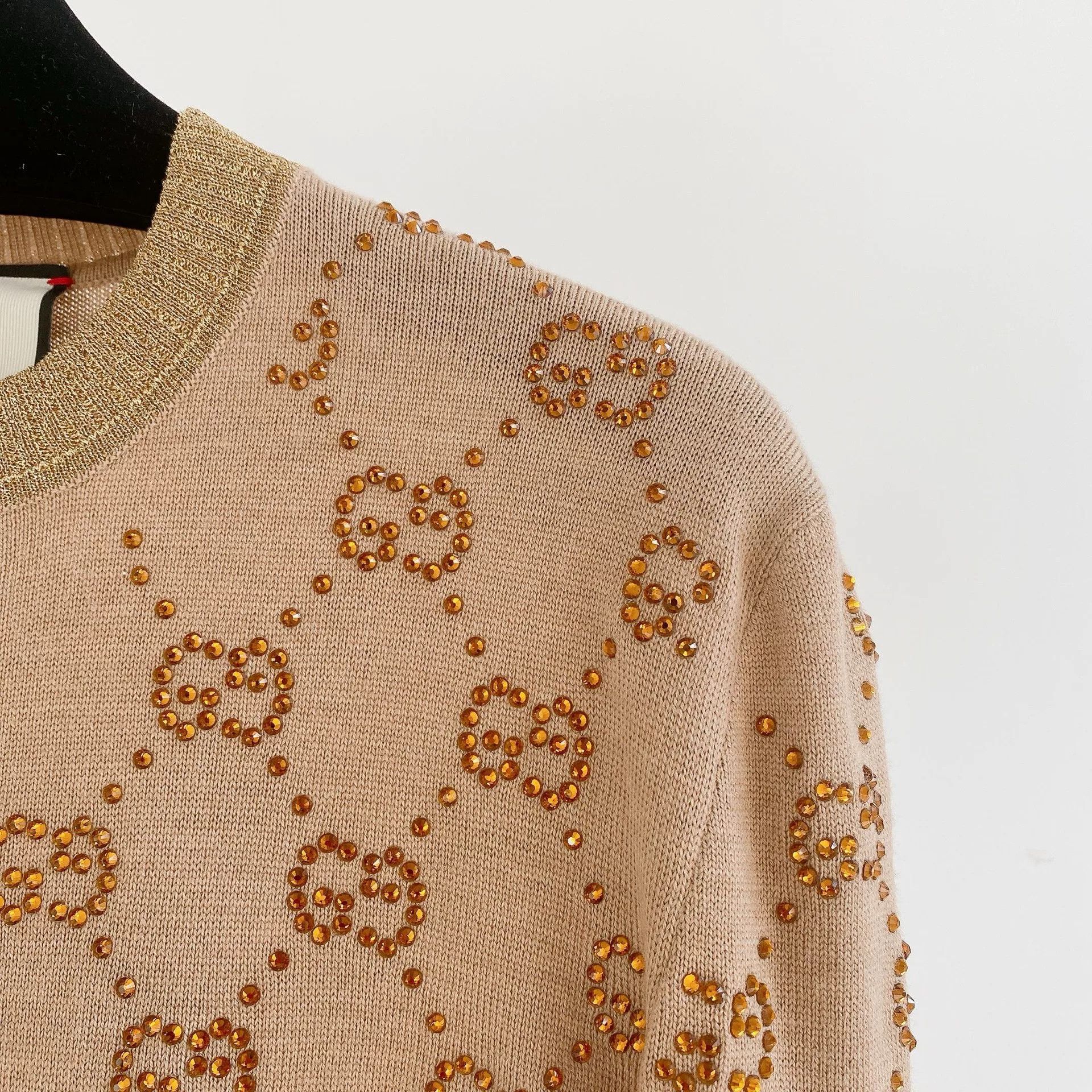 Gucci GUCCI Wool Rhinestone Knit Sweater XS Size US XS / EU 42 / 0 - 4 Thumbnail