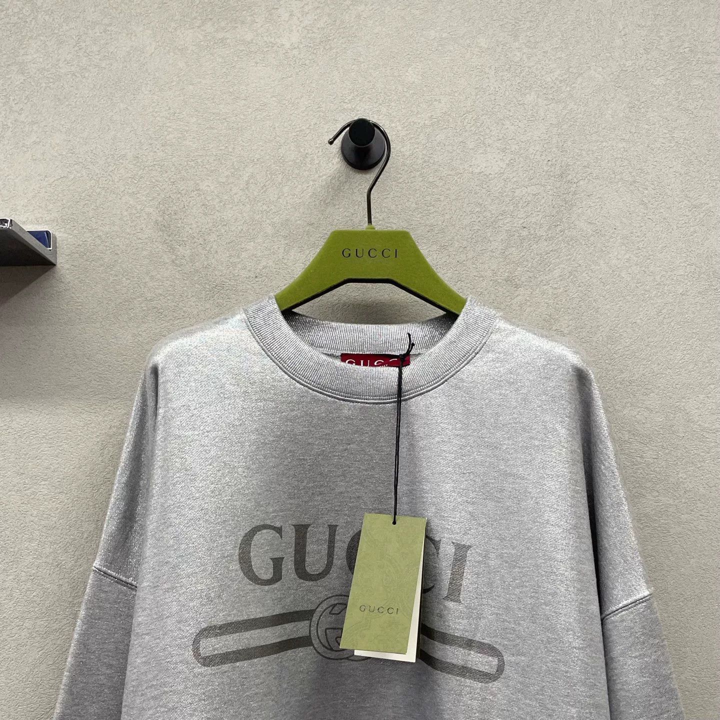 Gucci Gucci Silver Long-Sleeve Sweatshirt Size US M / EU 48-50 / 2 - 4 Thumbnail
