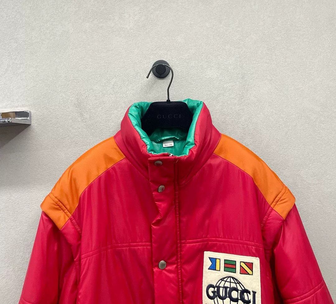 Gucci Gucci Red Detachable Cotton Coat Size US S / EU 44-46 / 1 - 5 Thumbnail