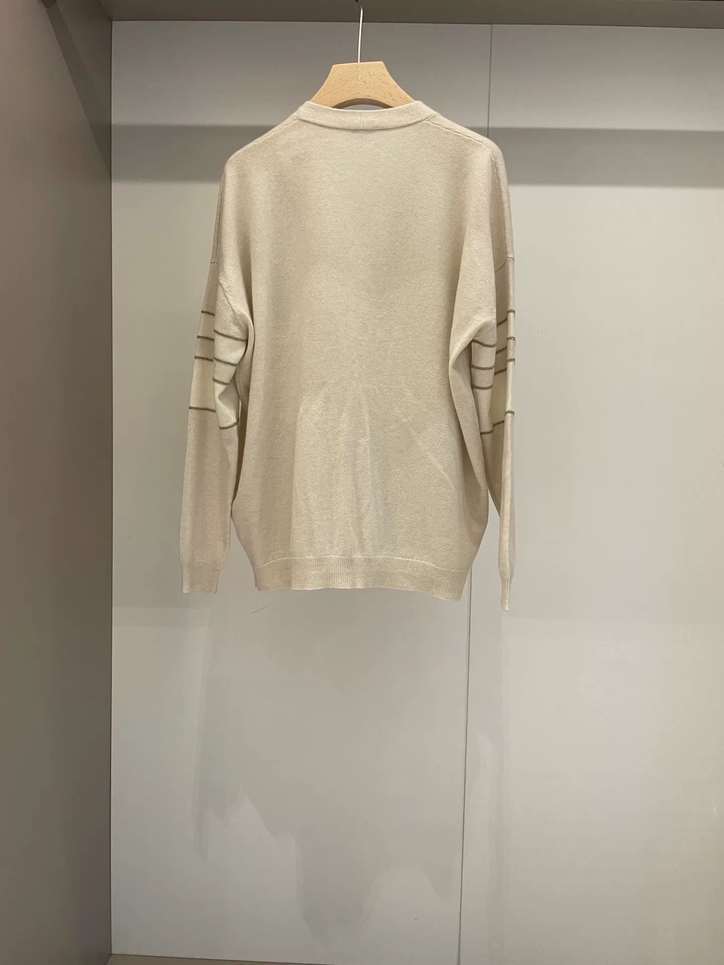 Brunello Cucinelli Brunello Cucinelli Beige Cashmere Cardigan Size US L / EU 52-54 / 3 - 2 Thumbnail