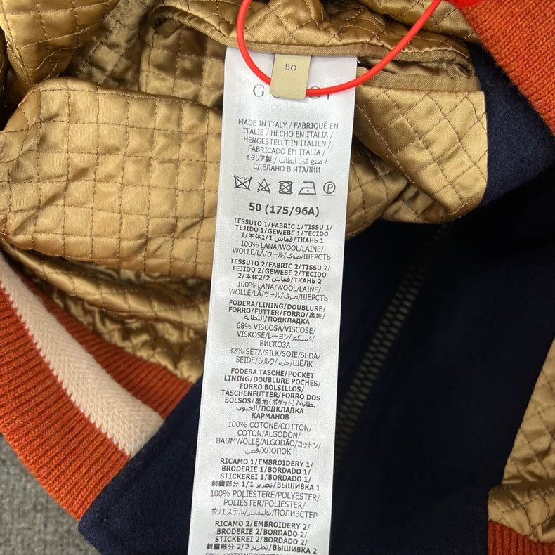 Gucci Gucci HaHaHa Collaborative Wool Baseball Jacket Size US S / EU 44-46 / 1 - 8 Thumbnail