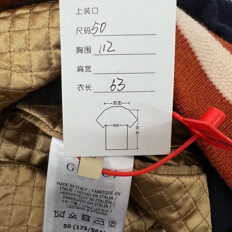 Gucci Gucci HaHaHa Collaborative Wool Baseball Jacket Size US S / EU 44-46 / 1 - 9 Thumbnail