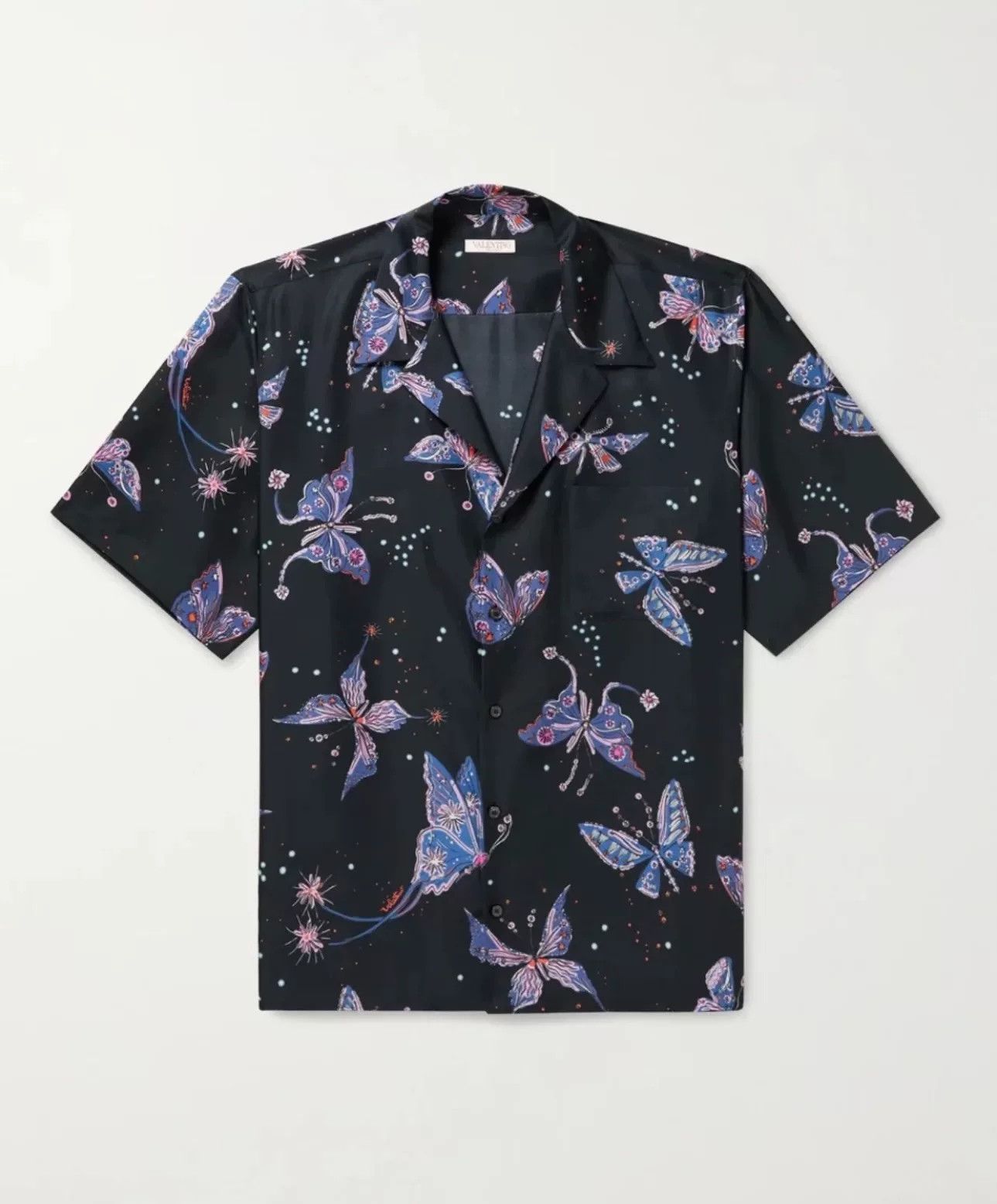 Valentino Valentino Men's Butterfly Print Shirt Size US M / EU 48-50 / 2 - 6 Thumbnail