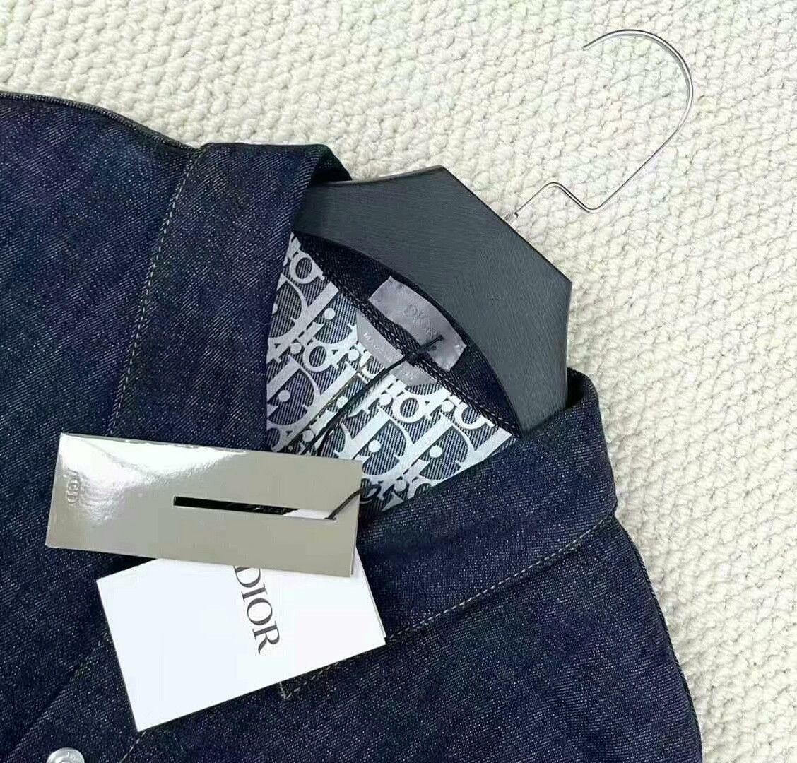 Dior Dior Monogram Logo Denim Jacket Size US XL / EU 56 / 4 - 3 Thumbnail