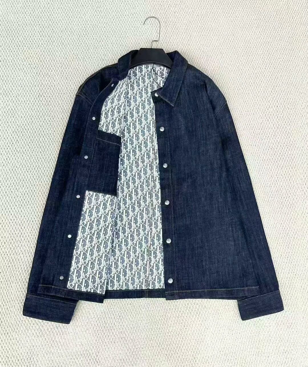 Dior Dior Monogram Logo Denim Jacket Size US XL / EU 56 / 4 - 6 Thumbnail