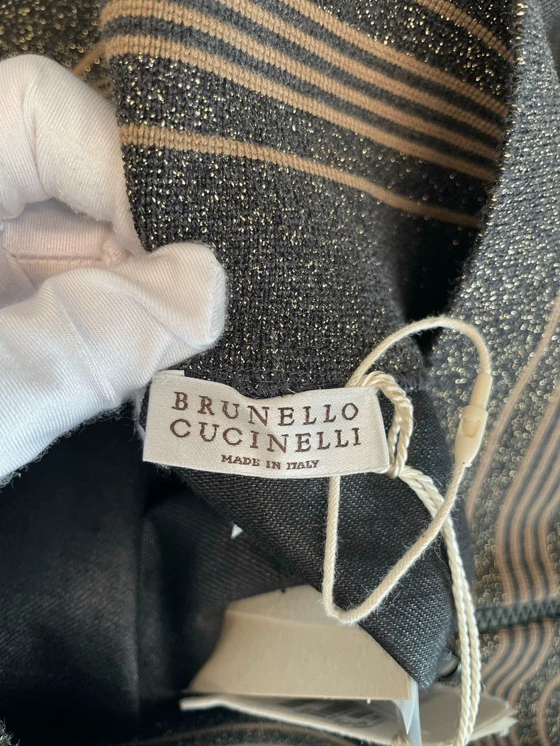 Brunello Cucinelli Brunello Cucinelli Gray Linen Skirt Size US 44 / EU 60 - 3 Thumbnail