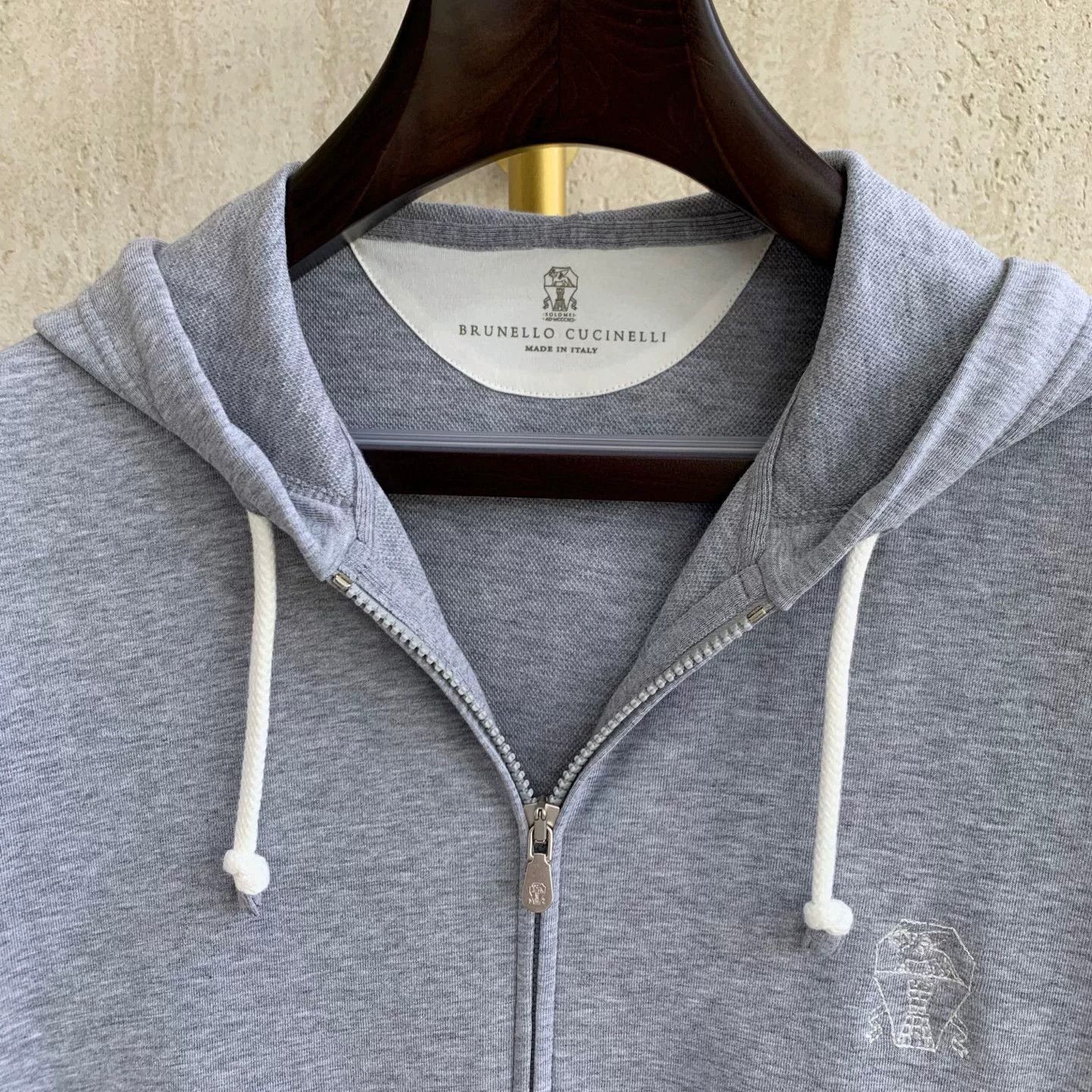 Brunello Cucinelli Brunello Cucinelli Colorblock Hooded Jacket Size US S / EU 44-46 / 1 - 5 Thumbnail
