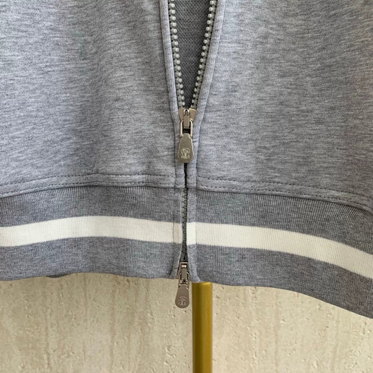 Brunello Cucinelli Brunello Cucinelli Colorblock Hooded Jacket Size US S / EU 44-46 / 1 - 4 Thumbnail
