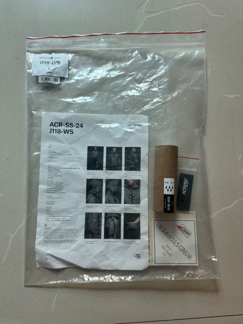 Acronym Acronym J118-WS Gray Jacket Size US L / EU 52-54 / 3 - 6 Thumbnail