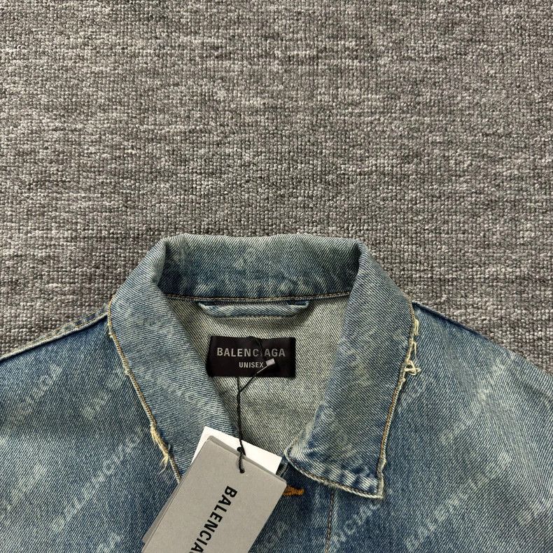 Balenciaga Balenciaga Blue Denim Jacket Size US XS / EU 42 / 0 - 2 Thumbnail
