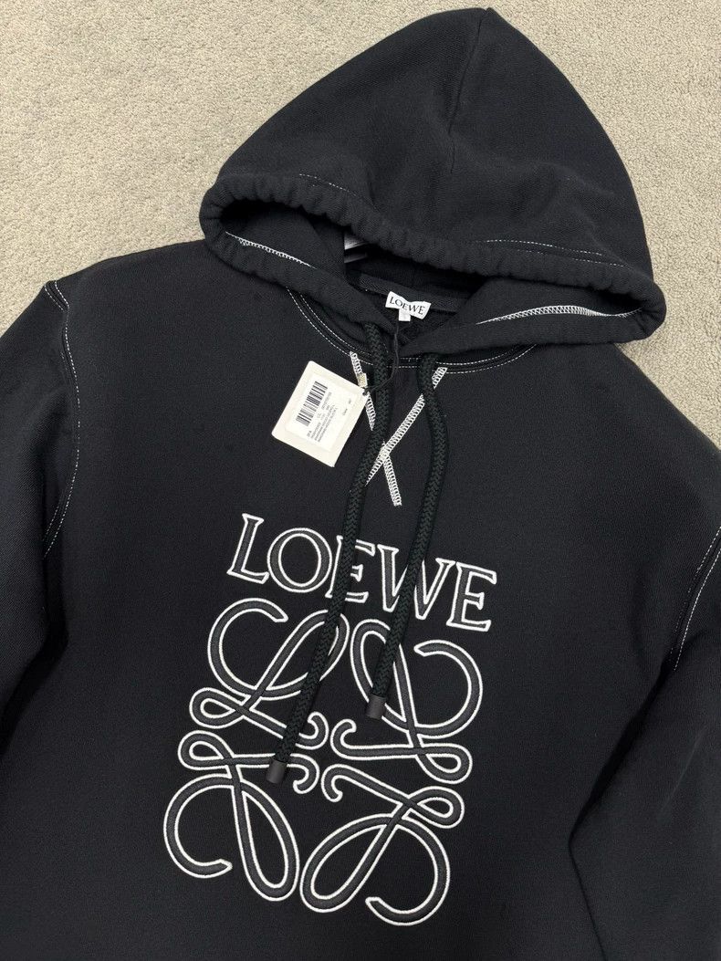 Loewe LOEWE Classic Logo Embroidered Hoodie Size US L / EU 52-54 / 3 - 2 Thumbnail