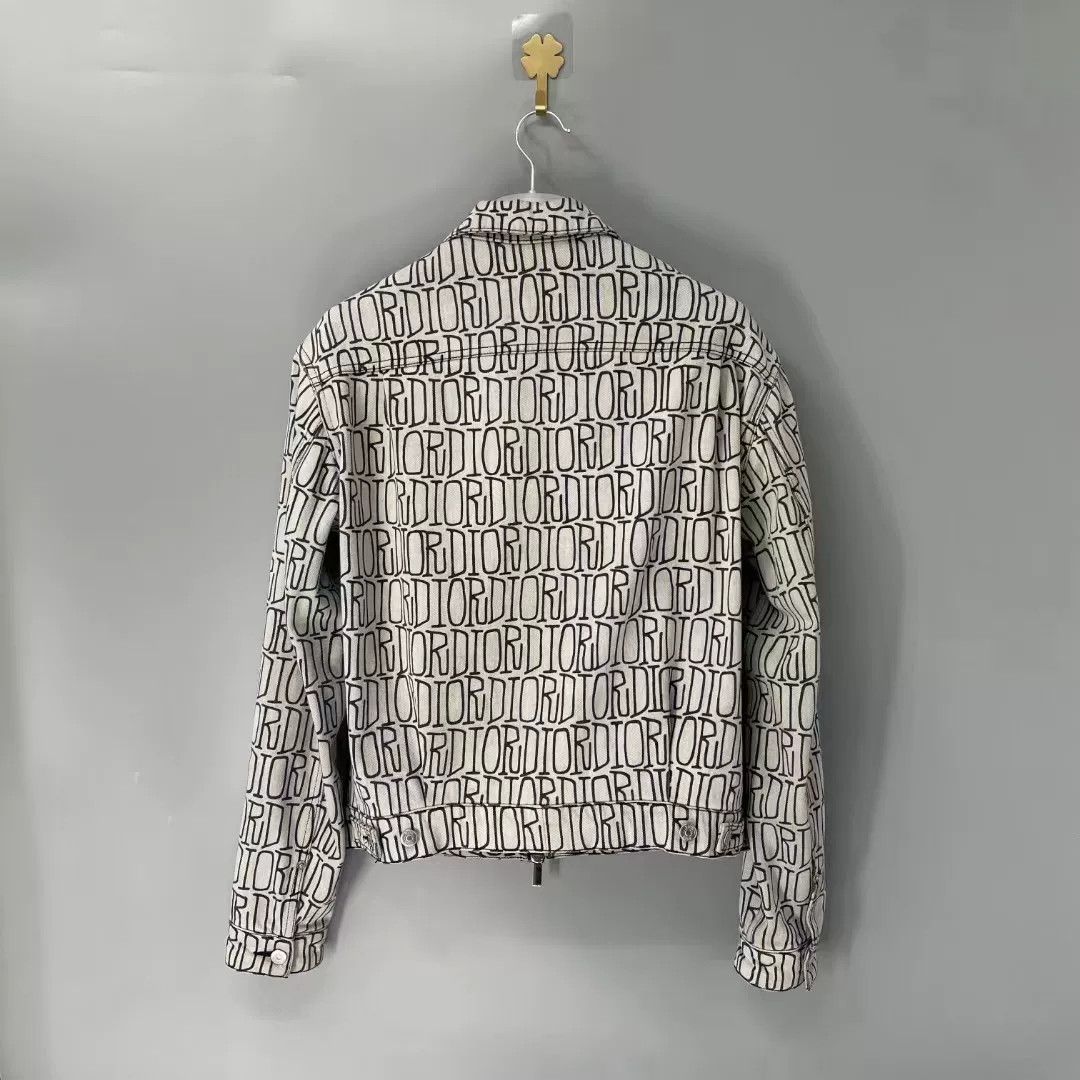 Dior Dior Logo Print Denim Jacket Size US M / EU 48-50 / 2 - 2 Thumbnail