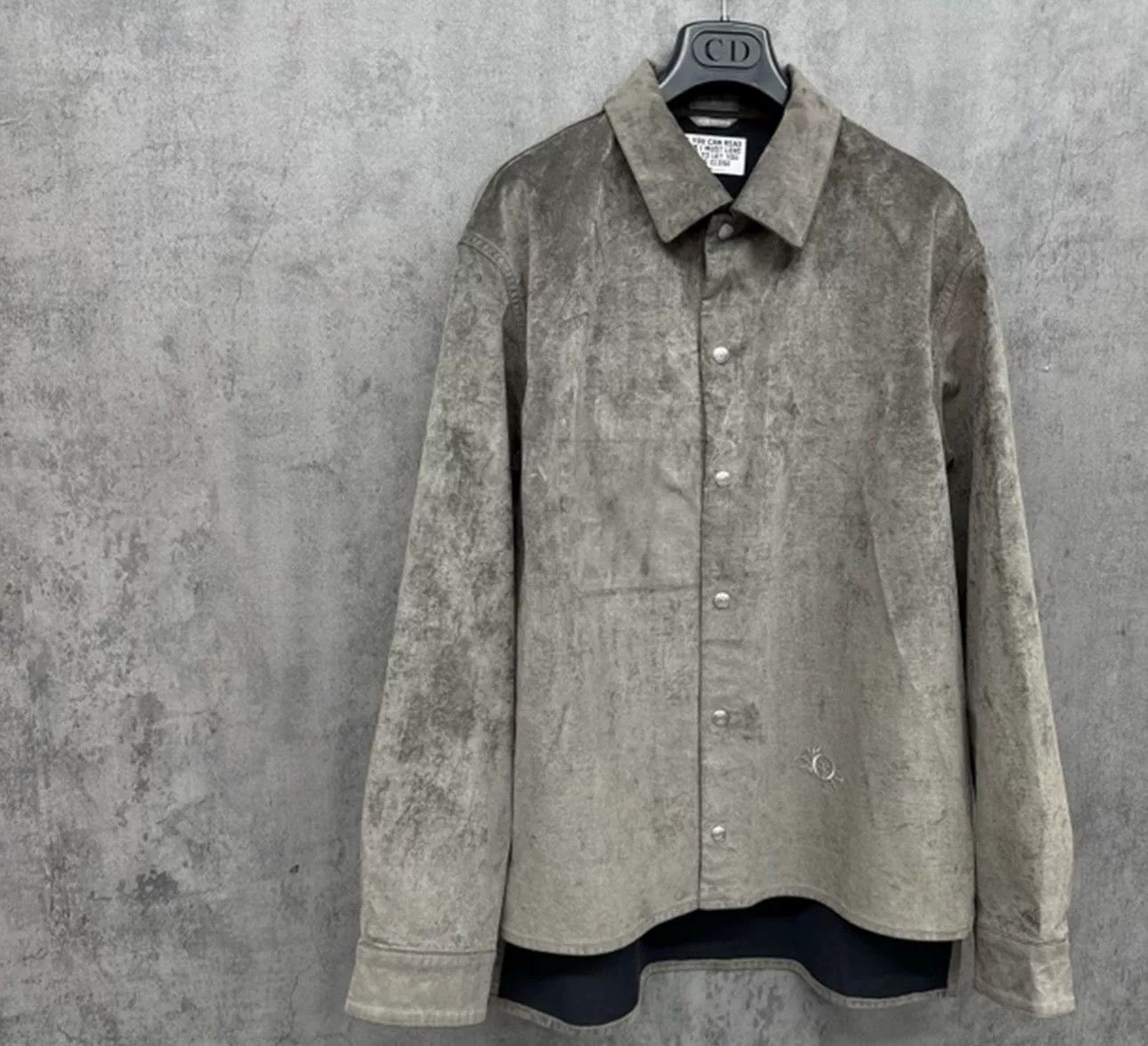 dior embroidered logo velvet jacket