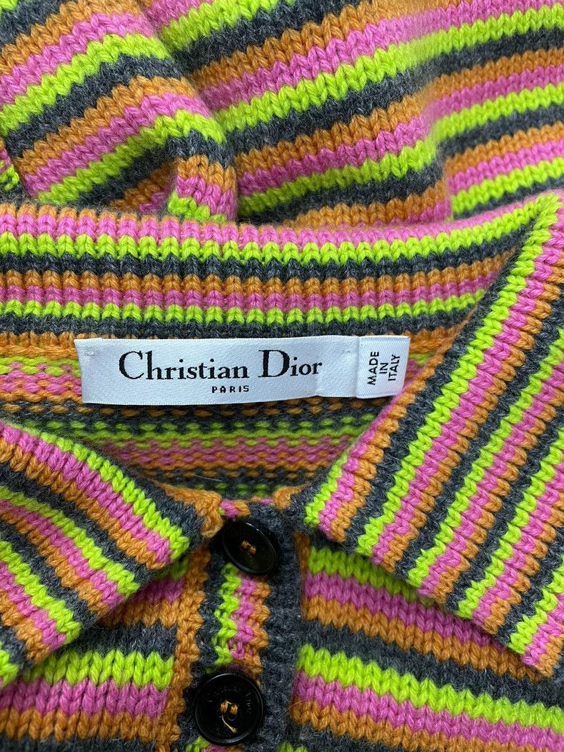 Dior Dior Color Stripe Cashmere Knit Top Size US M / EU 48-50 / 2 - 4 Thumbnail