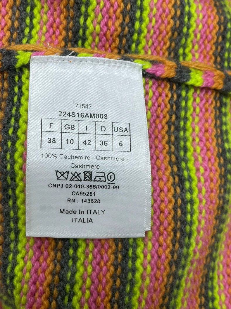 Dior Dior Color Stripe Cashmere Knit Top Size US M / EU 48-50 / 2 - 5 Thumbnail
