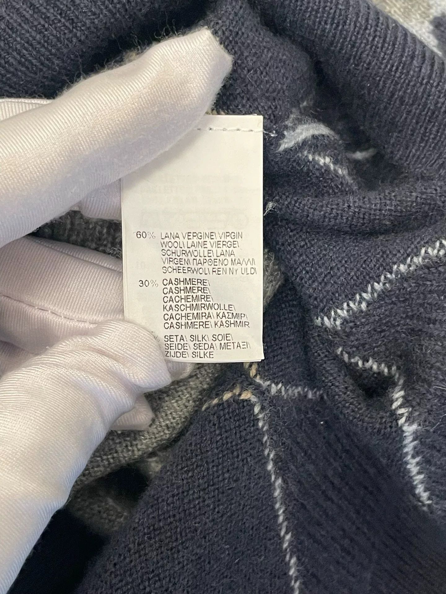 Brunello Cucinelli Brunello Cucinelli Argyle Sequin Sweater XS Size US XS / EU 42 / 0 - 6 Thumbnail