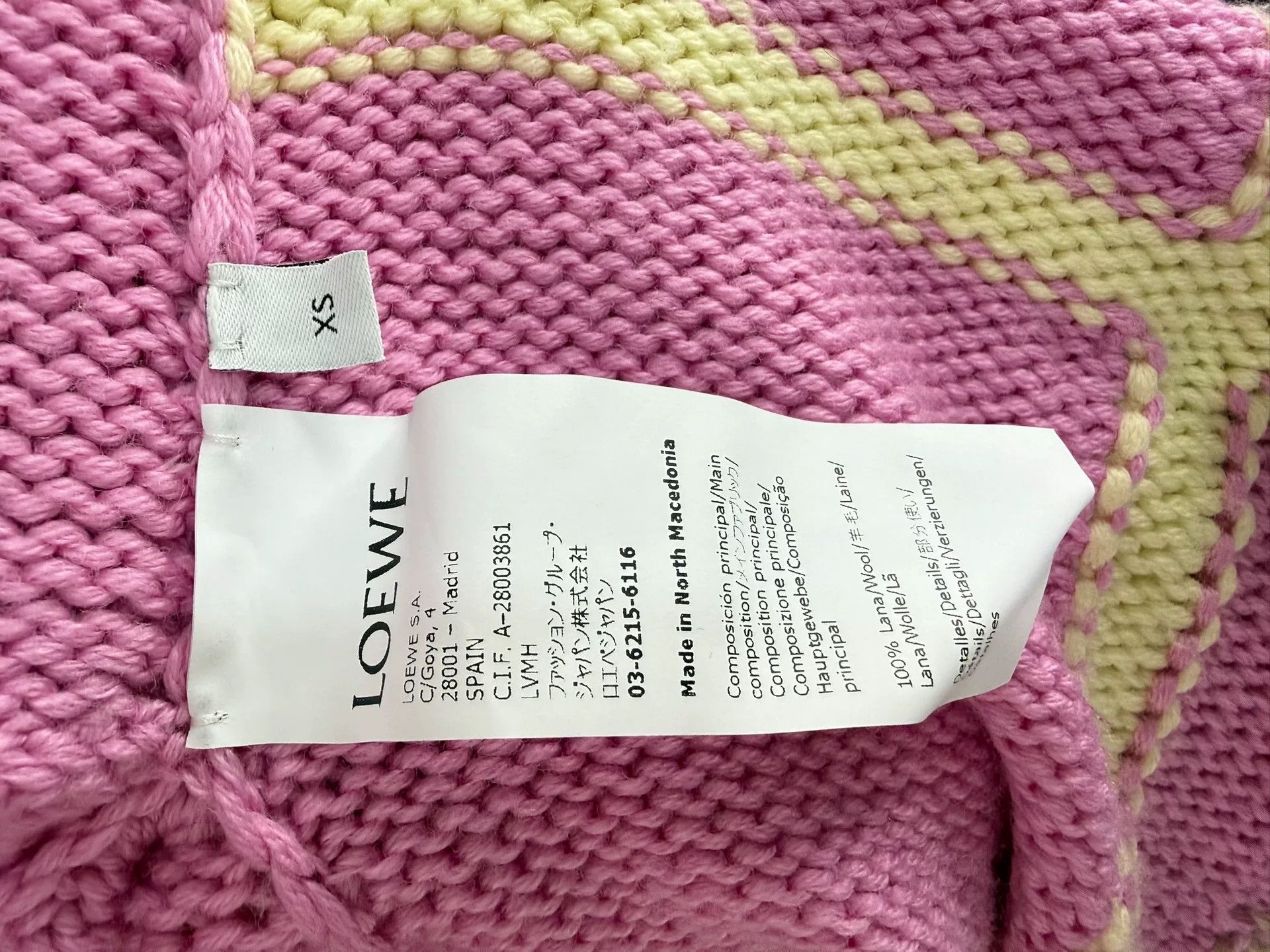 Loewe LOEWE Pink Floral Cardigan Sweater Size US XS / EU 42 / 0 - 9 Thumbnail