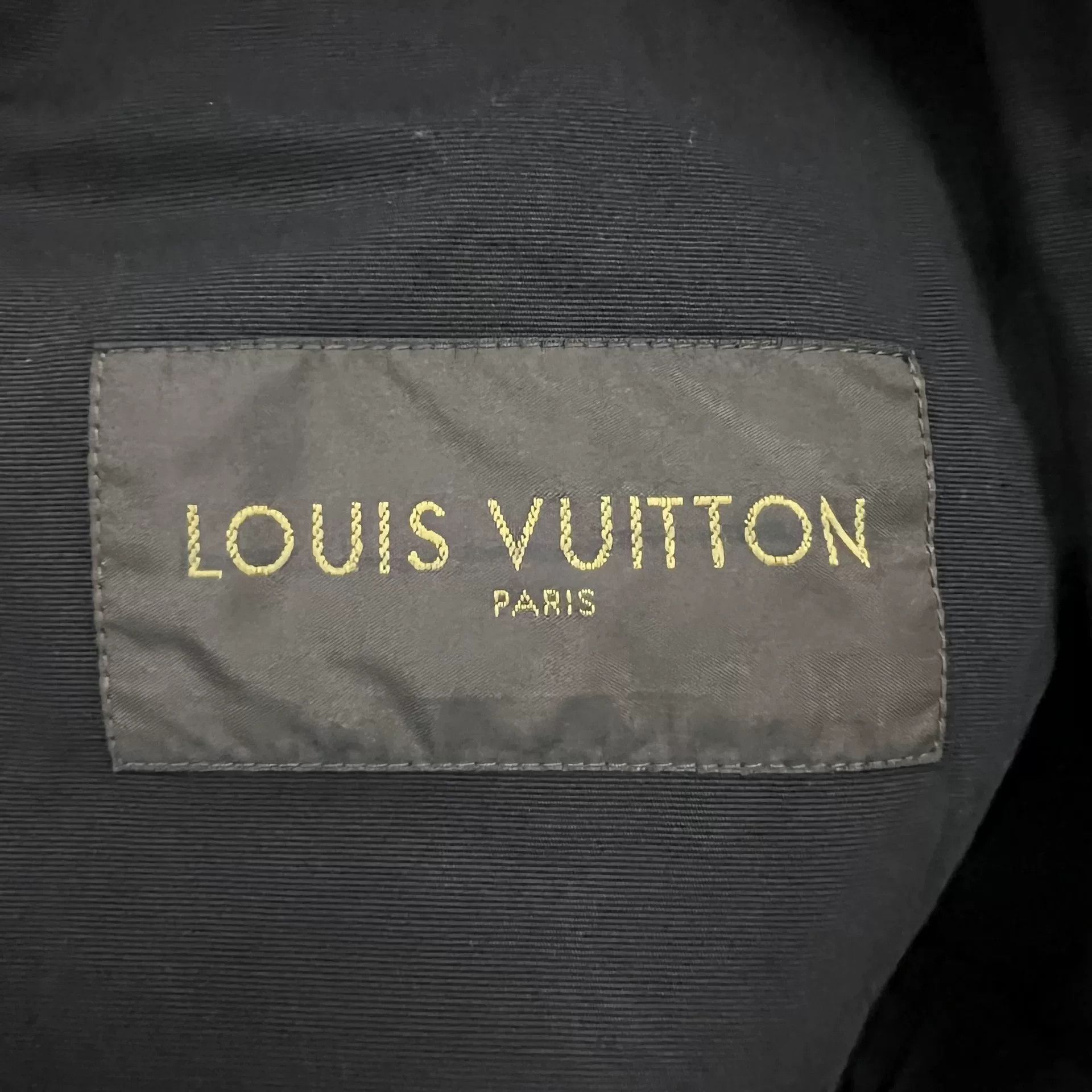 Louis Vuitton Louis Vuitton Black Logo Embroidered Jacket Size US L / EU 52-54 / 3 - 3 Thumbnail