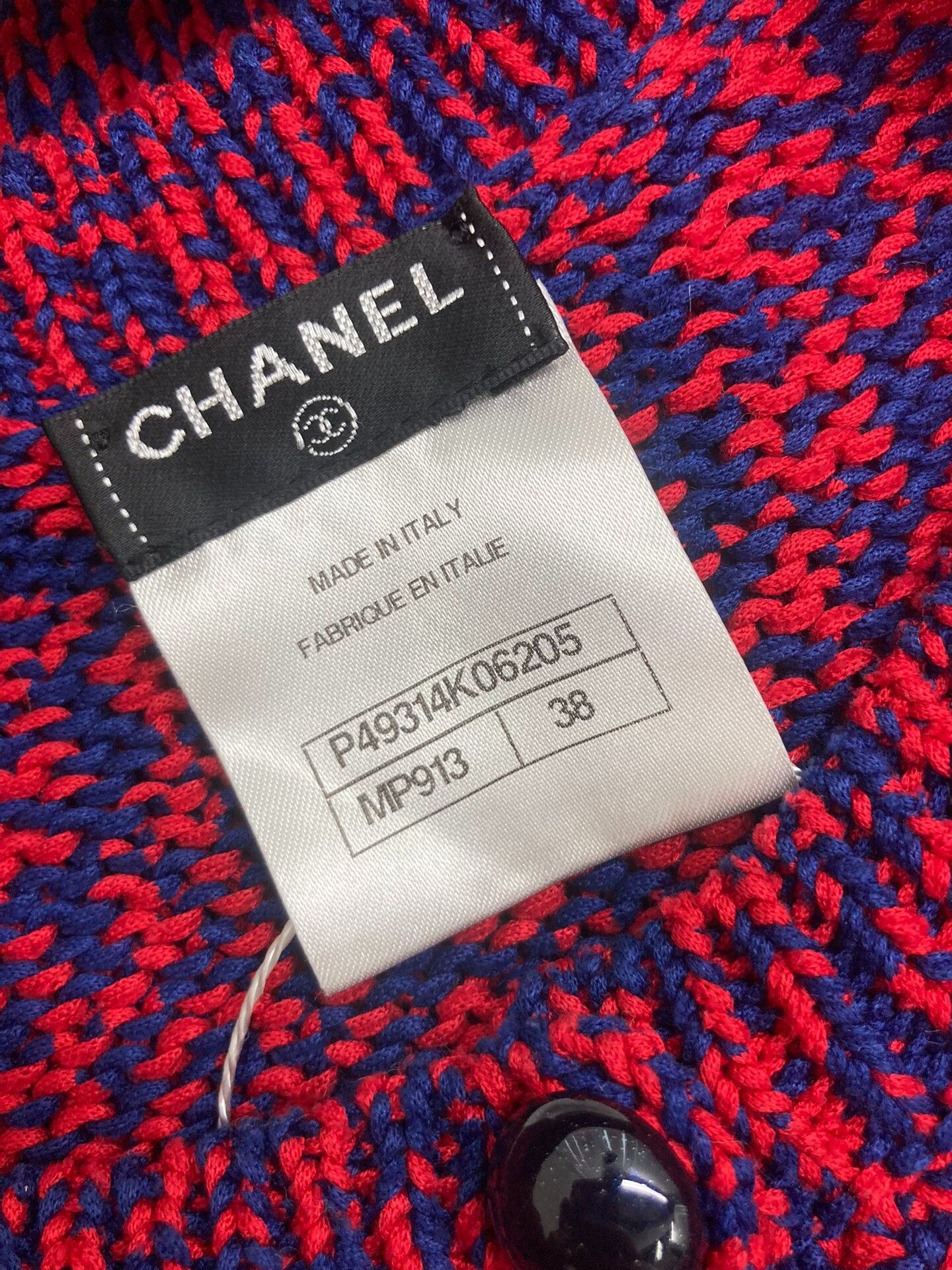 Chanel Chanel Red Blue Open Knit Sweater Size US S / EU 44-46 / 1 - 3 Thumbnail