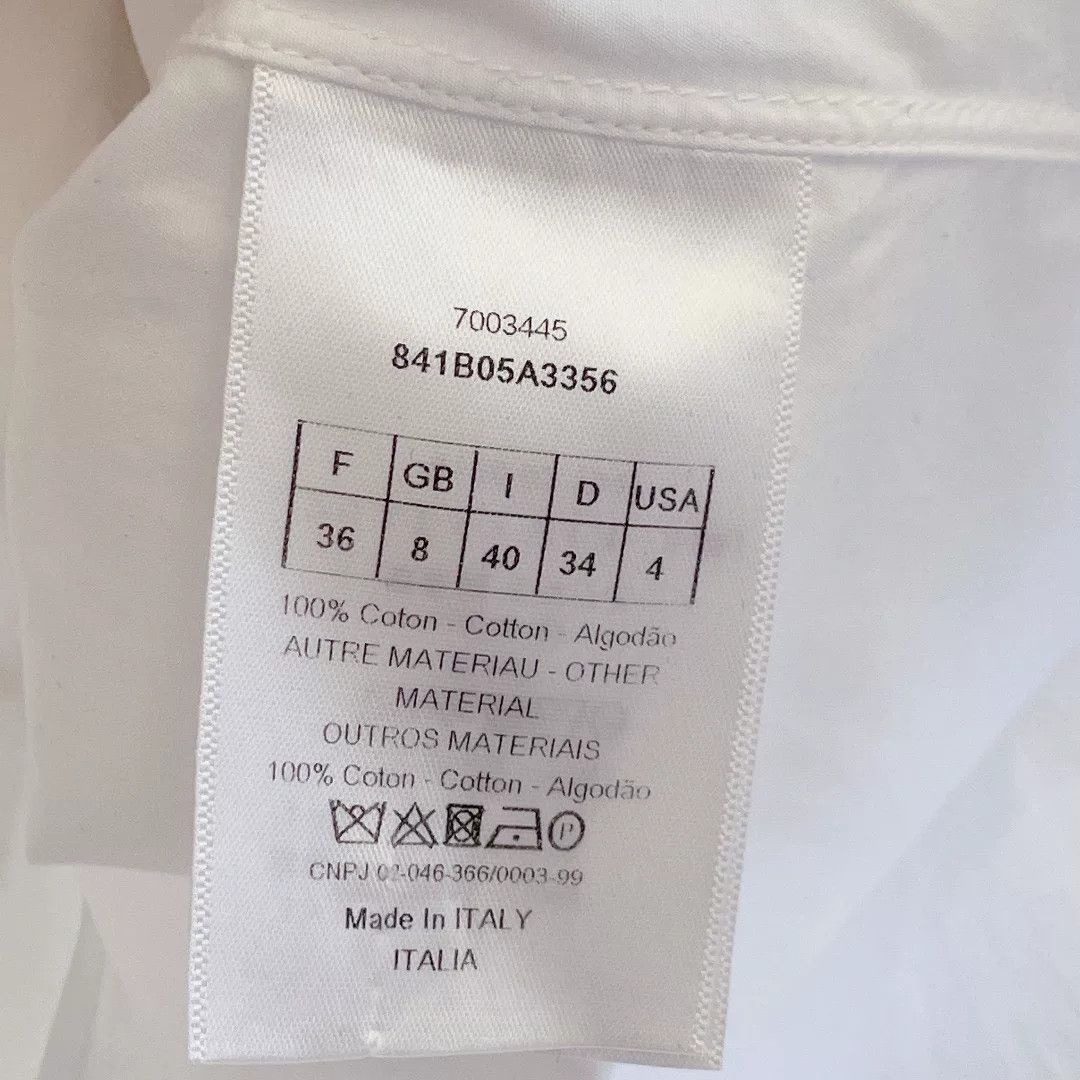 Dior christian dior embroidery white loose shirt Size US M / EU 48-50 / 2 - 8 Thumbnail