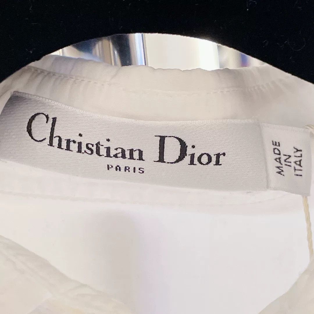 Dior christian dior embroidery white loose shirt Size US M / EU 48-50 / 2 - 7 Thumbnail
