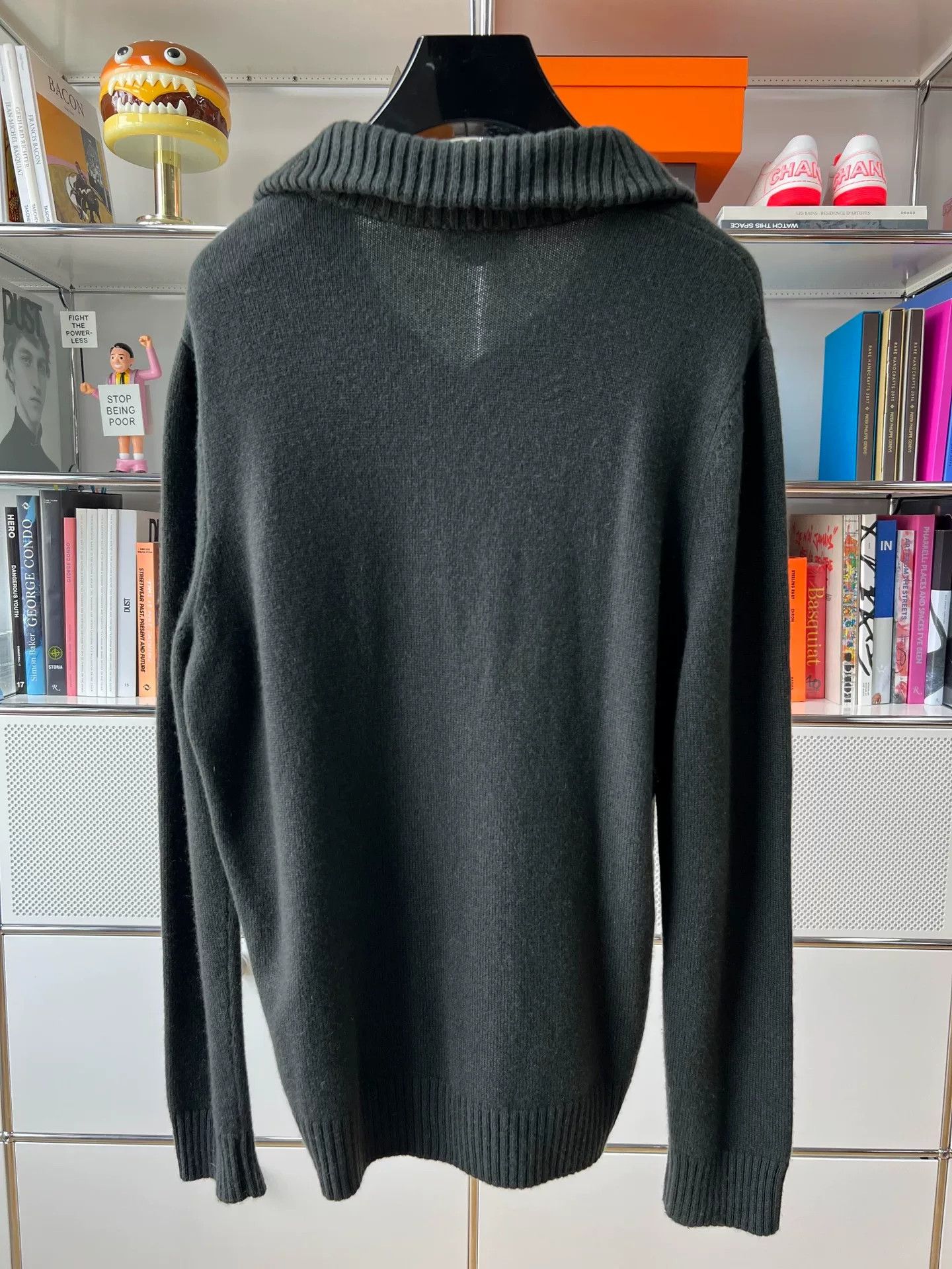Hermes olive green high-neck knitted shirt Size US L / EU 52-54 / 3 - 4 Thumbnail