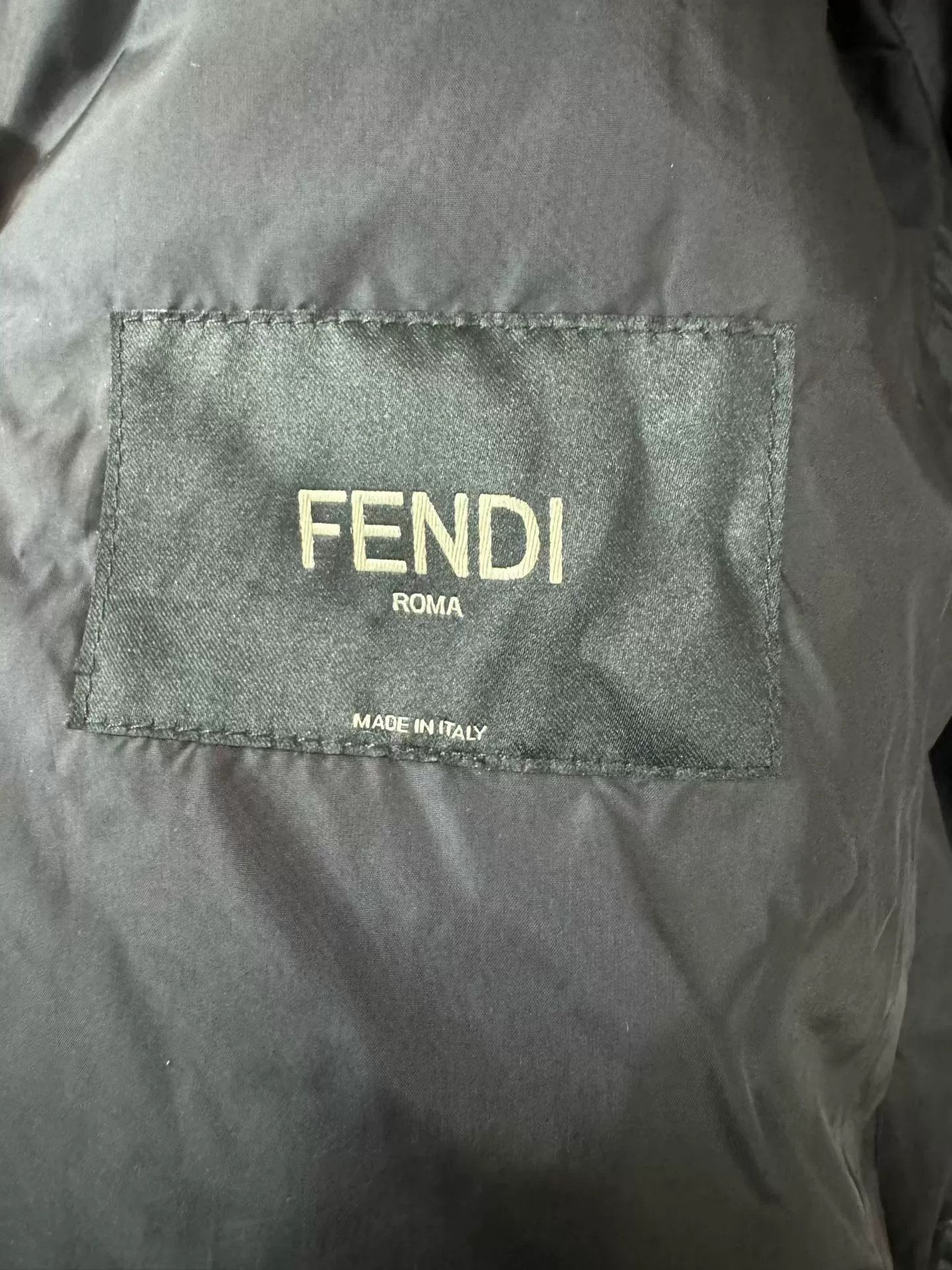 Fendi fendi black patchwork down jacket Size US XL / EU 56 / 4 - 3 Thumbnail