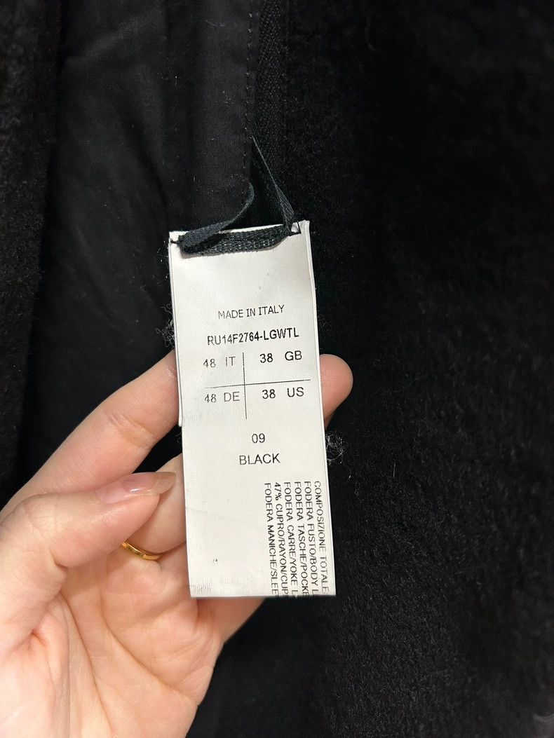 Rick Owens Rick Owens Leather Wool Long Coat Size US M / EU 48-50 / 2 - 3 Thumbnail