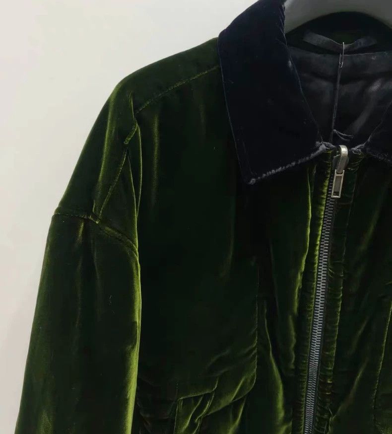 Haider Ackermann HAIDER ACKERMANN Velour Collar Jacket Size US M / EU 48-50 / 2 - 2 Thumbnail
