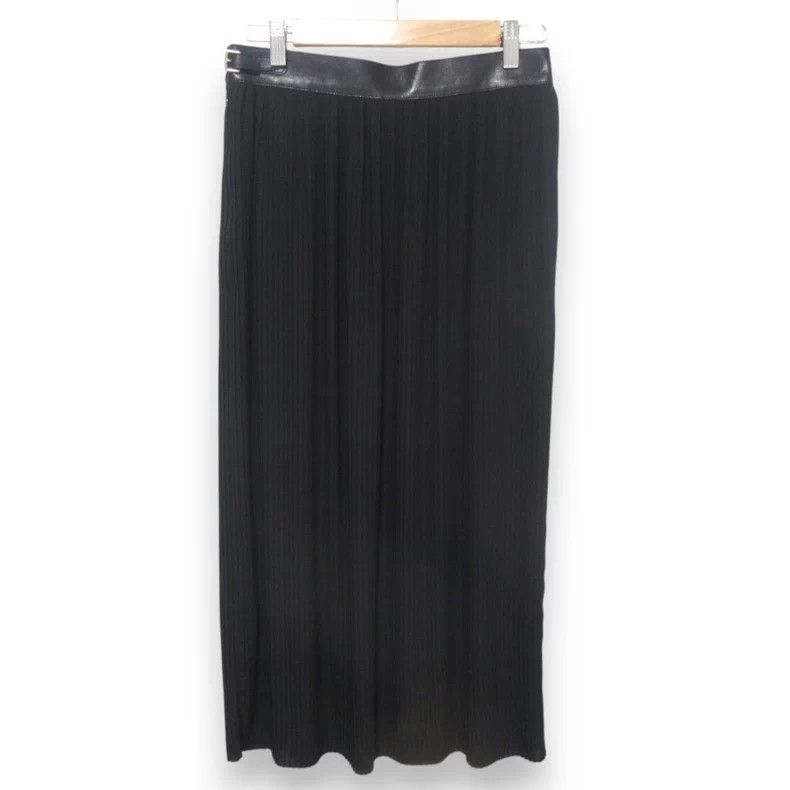 Hermes Hermes Leather Waistband Pleated Skirt Size US 38 / EU 54 - 2 Thumbnail