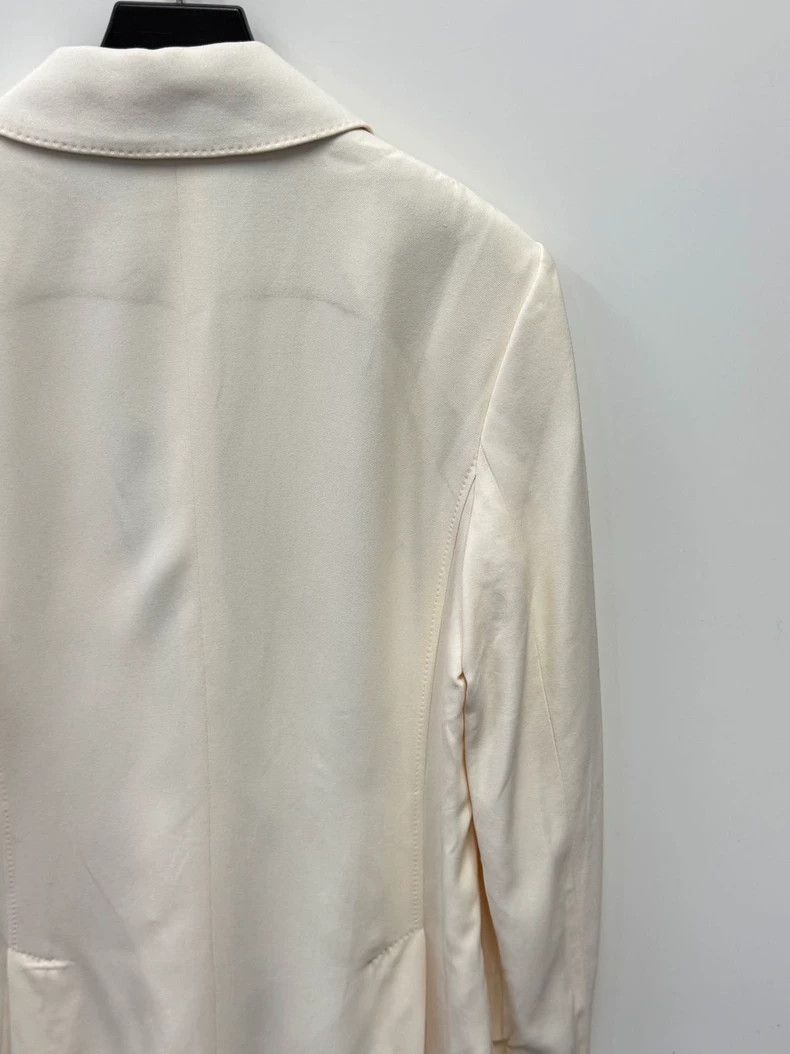 Haider Ackermann Haider Ackermann White Double-Breasted Blazer Size US M / EU 48-50 / 2 - 3 Thumbnail