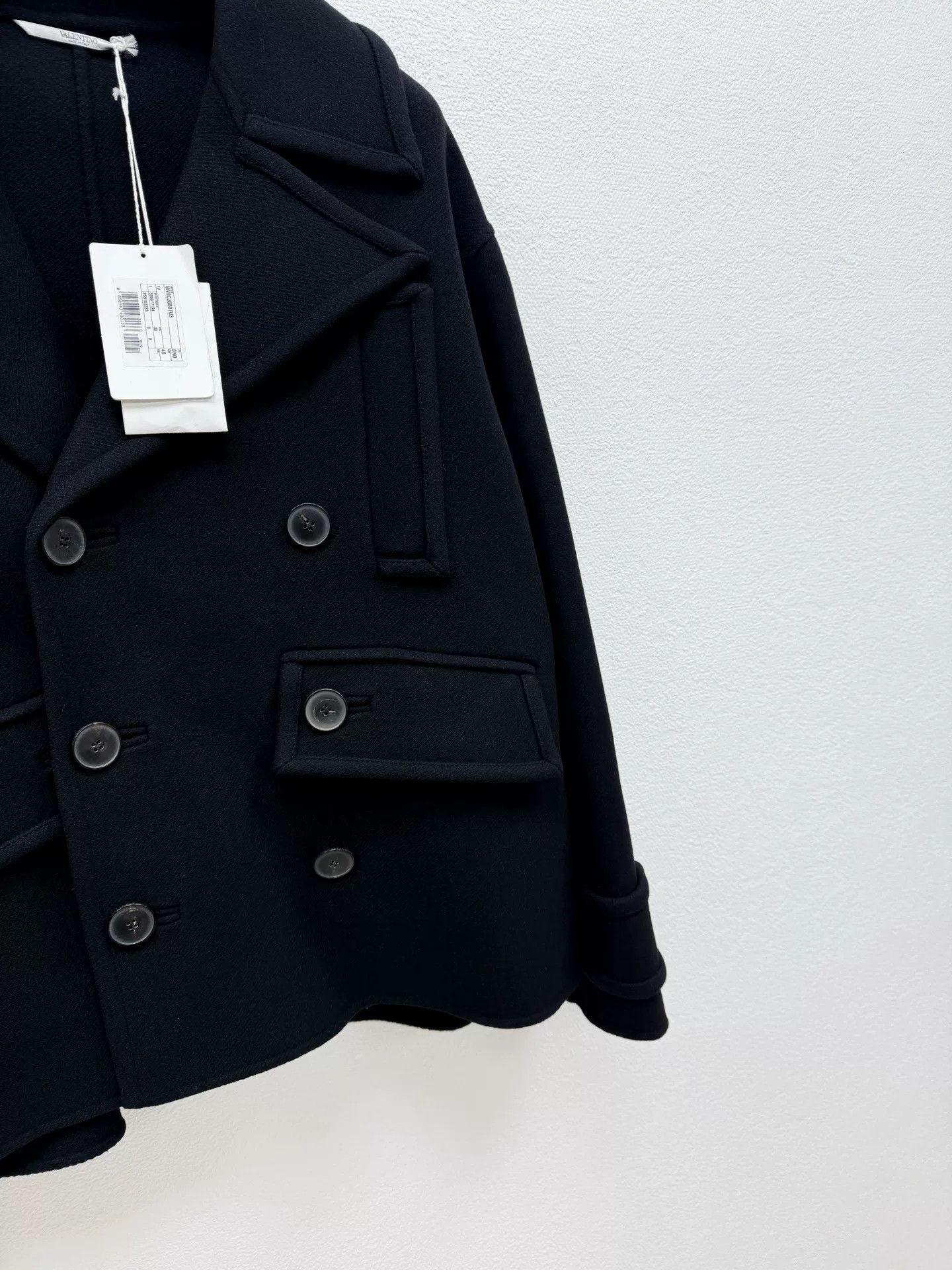 Valentino VALENTINO Wool Double-Breasted Coat Size US XS / EU 42 / 0 - 4 Thumbnail