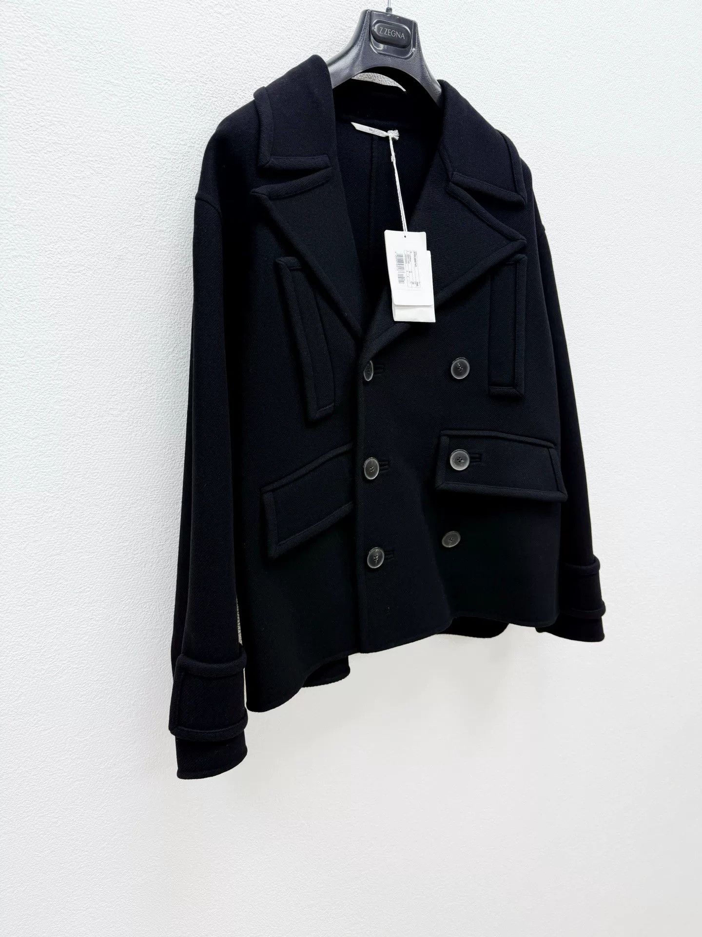 Valentino VALENTINO Wool Double-Breasted Coat Size US XS / EU 42 / 0 - 3 Thumbnail