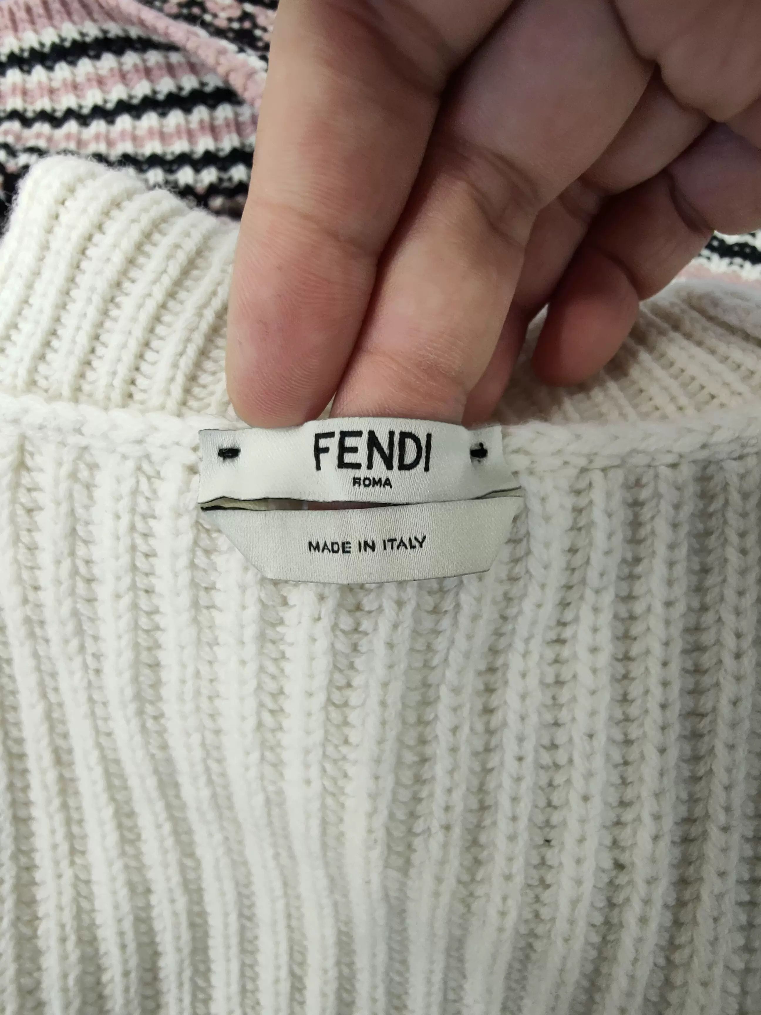 Fendi Fendi Cashmere Turtleneck Colorblock Sweater Size US S / EU 44-46 / 1 - 3 Thumbnail