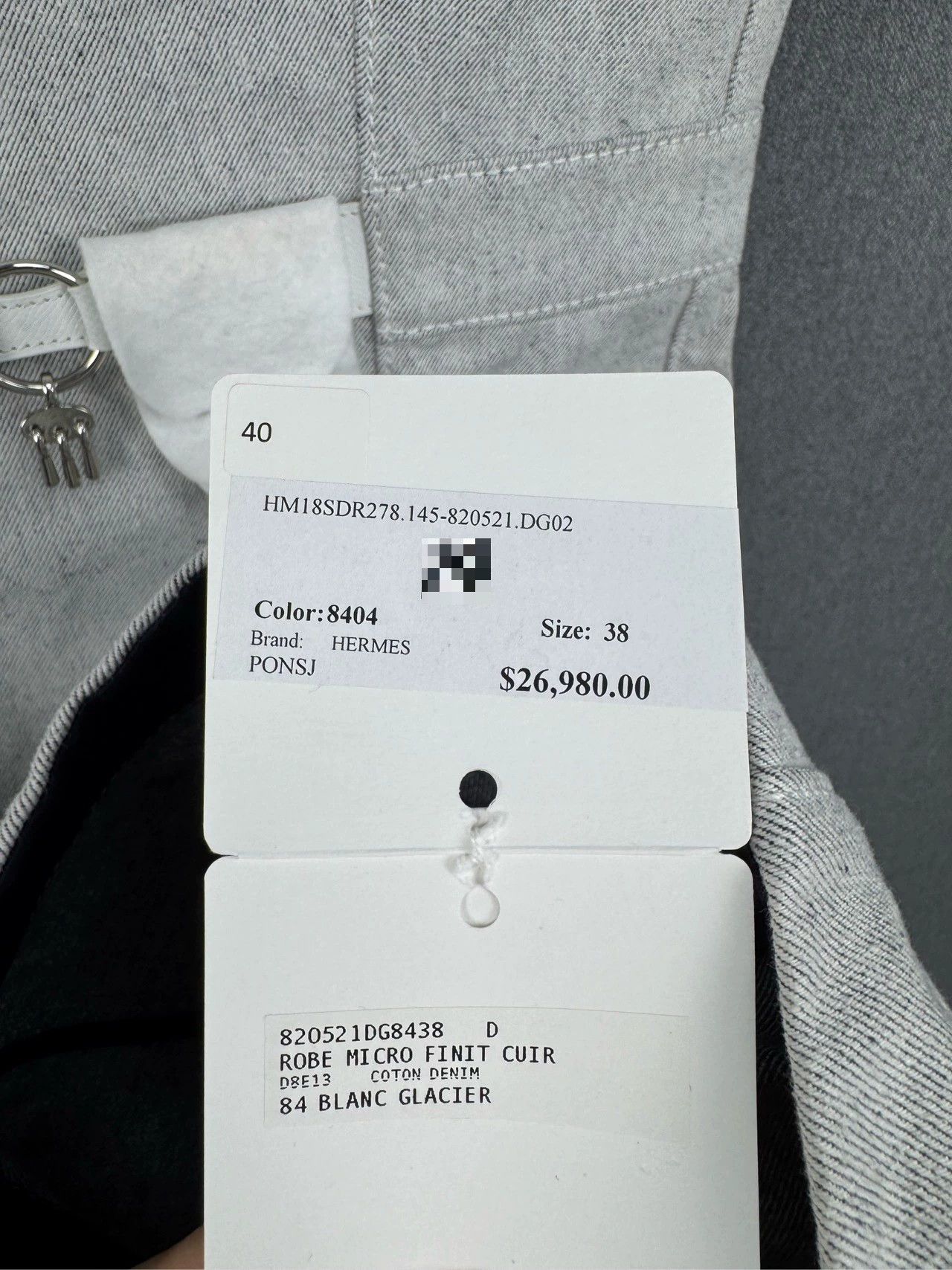 Hermes HERMES Lock Buckle Short Sleeve Dress Size US M / EU 48-50 / 2 - 5 Thumbnail
