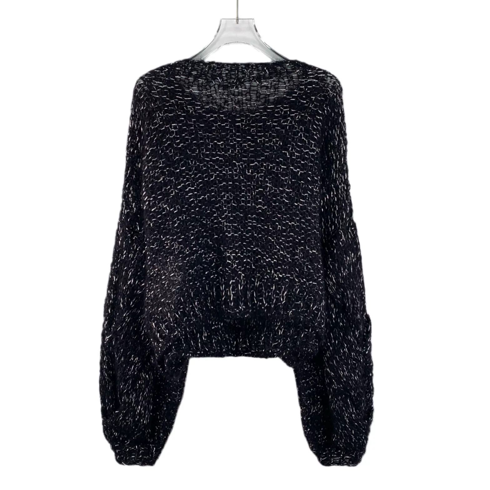 Loewe black mohair crew neck long sleeve sweater Size US XS / EU 42 / 0 - 2 Thumbnail