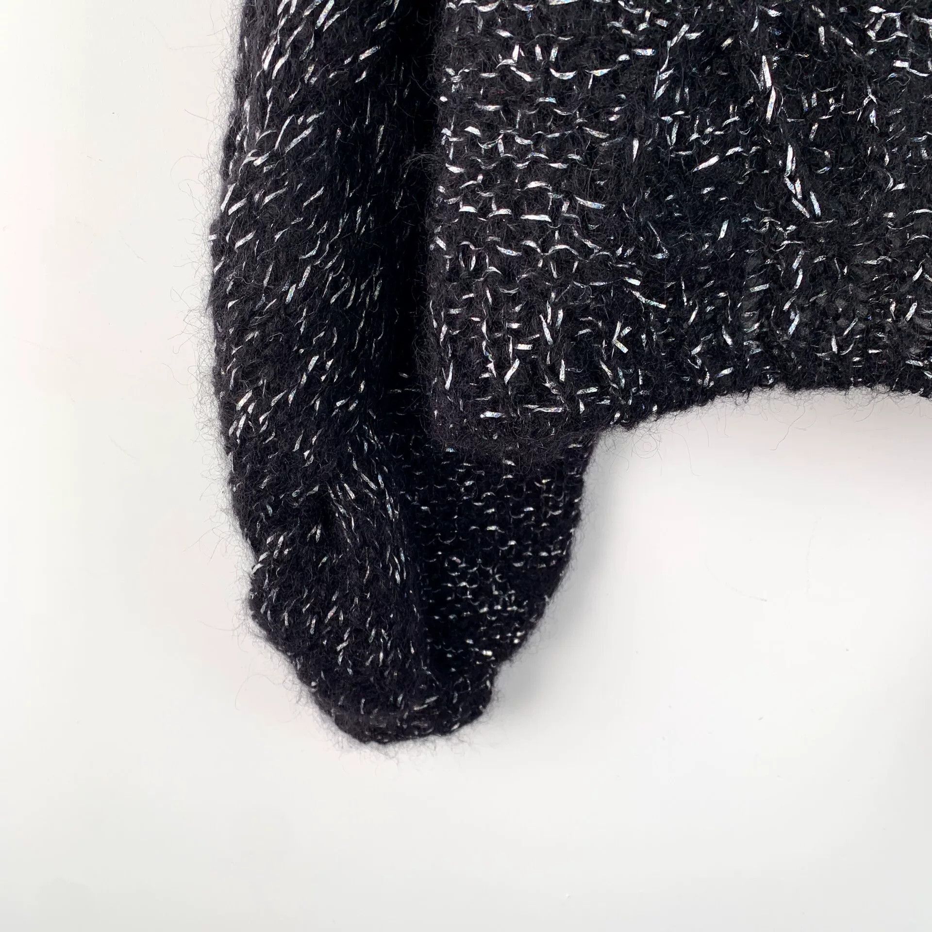 Loewe black mohair crew neck long sleeve sweater Size US XS / EU 42 / 0 - 4 Thumbnail