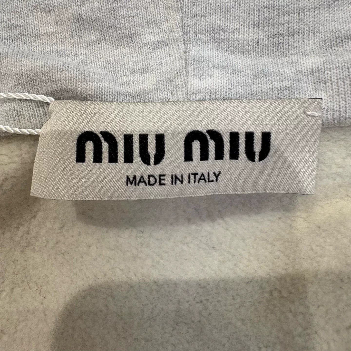 Miu Miu Miu Miu Gray Classic Logo Zip Hoodie Size US XS / EU 42 / 0 - 7 Thumbnail