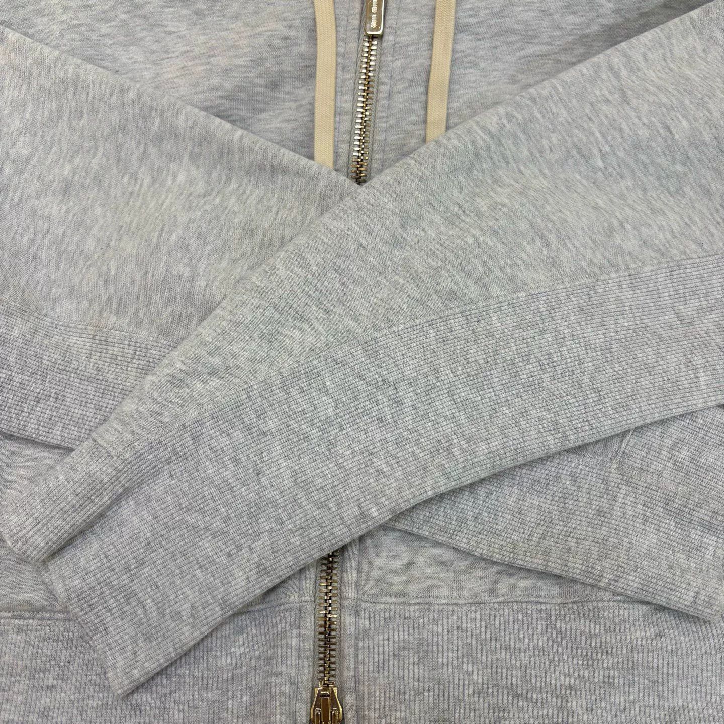 Miu Miu Miu Miu Gray Classic Logo Zip Hoodie Size US XS / EU 42 / 0 - 6 Thumbnail