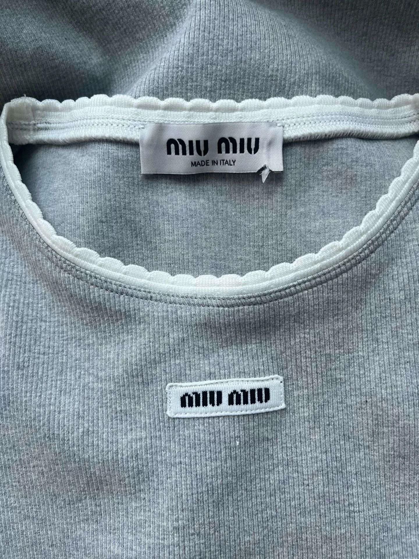 Miu Miu gray miu miu dress size L brand new Size L / US 10 / IT 46 - 3 Thumbnail