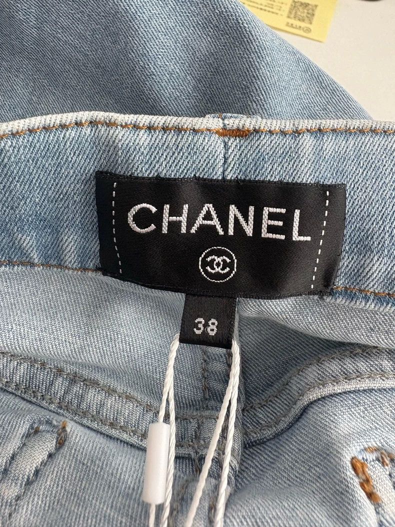Chanel Chanel Blue Slim Fit Denim Jeans Size US 38 / EU 54 - 3 Thumbnail