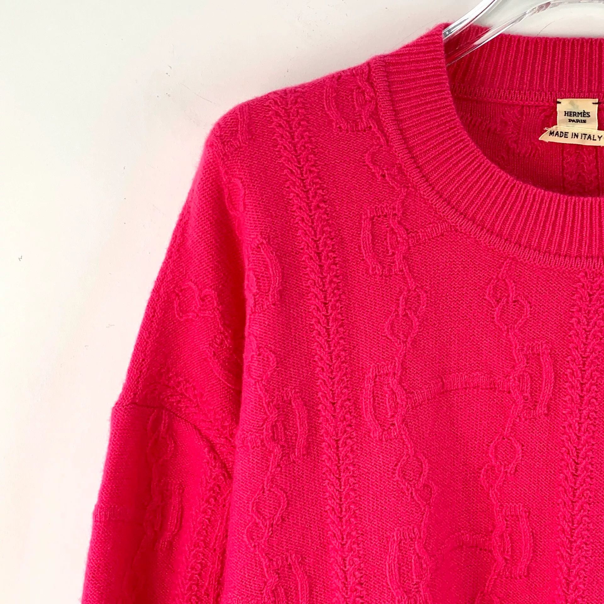 Hermes hermes red wool long sleeve knit sweater Size US S / EU 44-46 / 1 - 3 Thumbnail