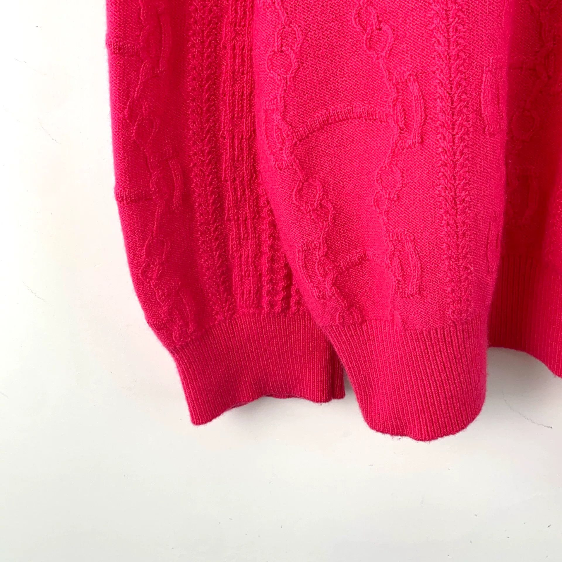 Hermes hermes red wool long sleeve knit sweater Size US S / EU 44-46 / 1 - 4 Thumbnail