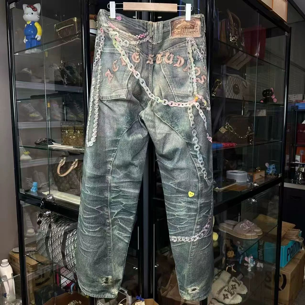 Acne Studios acne studios 3d print denim pants Size US 34 / EU 50 - 2 Thumbnail