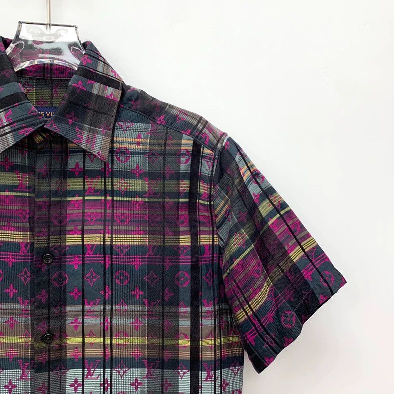 Louis Vuitton Louis Vuitton Striped Logo Cotton Shirt Size US XS / EU 42 / 0 - 3 Thumbnail
