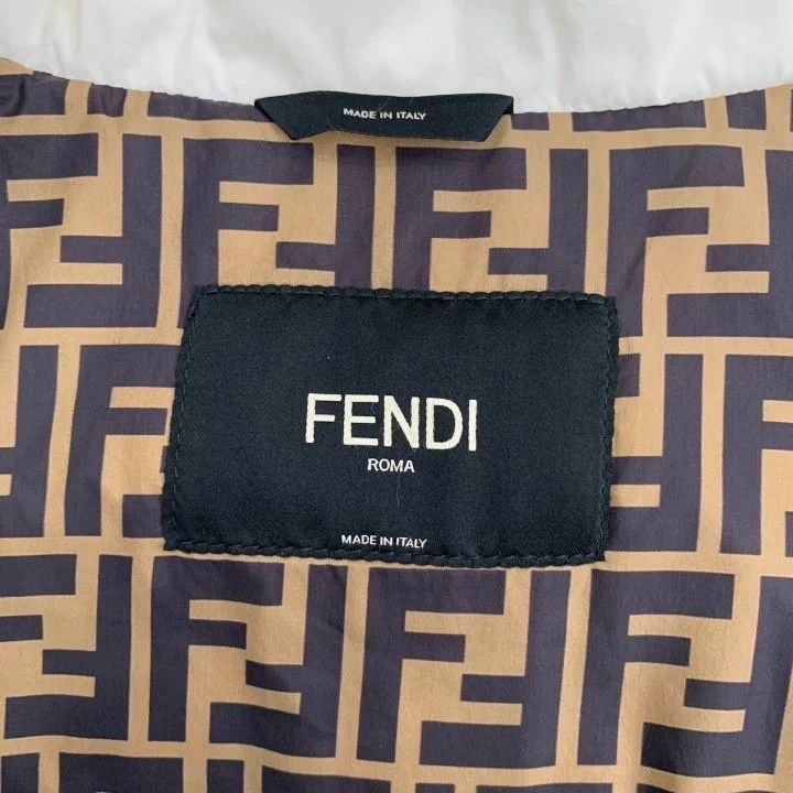 Fendi Fendi Logo Print Zip Collar Down Jacket Size US S / EU 44-46 / 1 - 5 Thumbnail