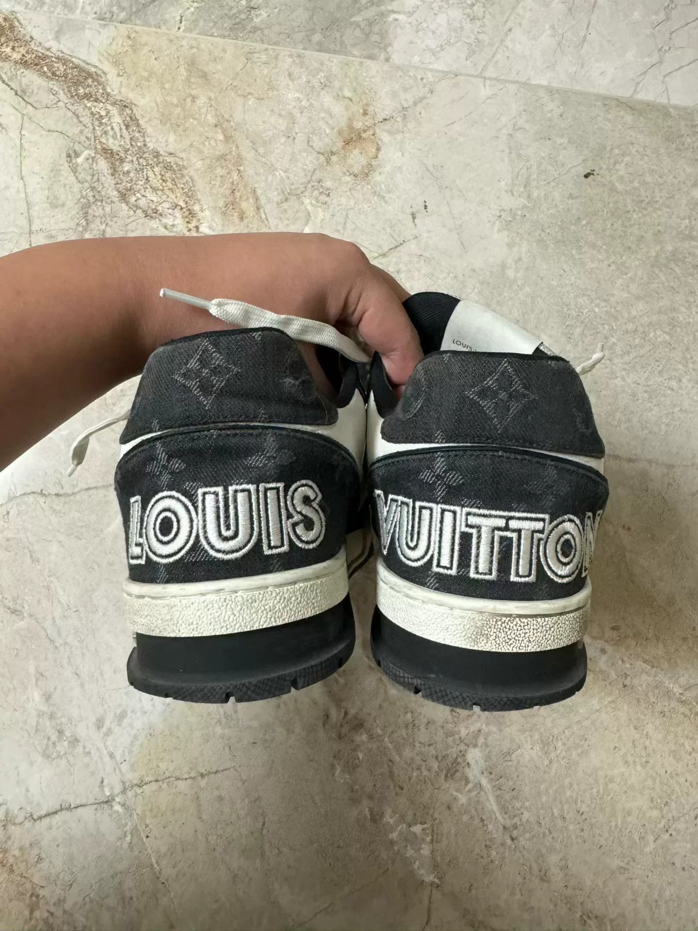 Louis Vuitton Louis Vuitton Trainer Velcro Denim Sneakers Size US 9 / EU 42 - 3 Thumbnail