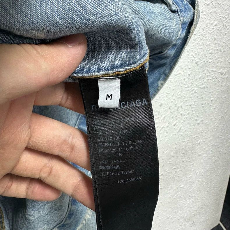 Balenciaga Balenciaga Washed Denim Jacket Size US M / EU 48-50 / 2 - 5 Thumbnail