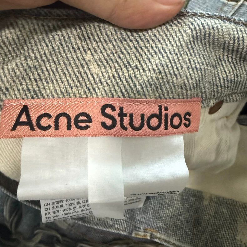Acne Studios Acne Studios 3D Print Chain Cropped Jeans Size US 32 / EU 48 - 3 Thumbnail
