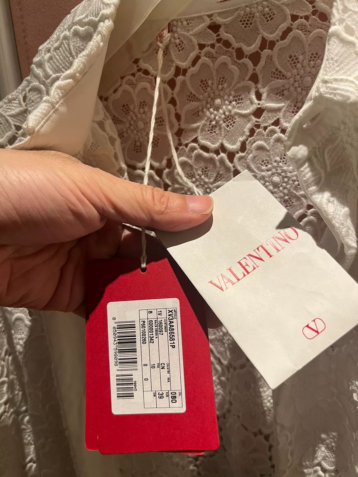 Valentino Valentino White Short Sleeve Lace Shirt Size US S / EU 44-46 / 1 - 5 Thumbnail